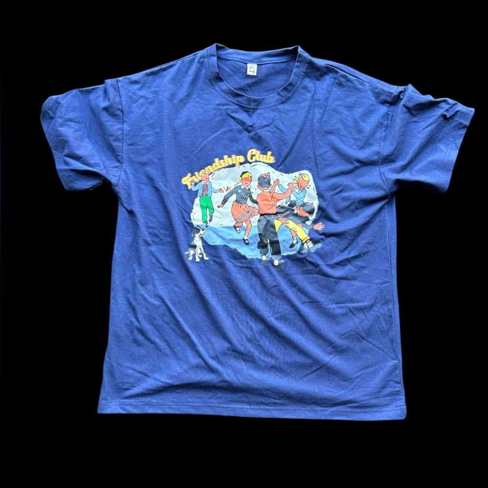 ✨Blue vintage 90s Friendship Club t-shirt✨